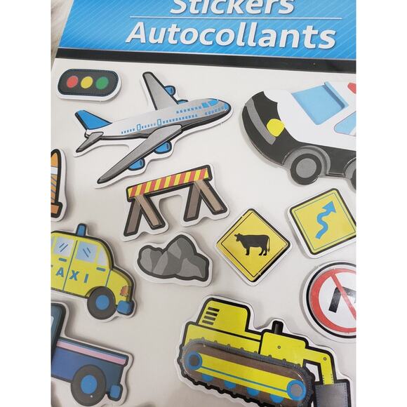 Toy Construction Tonka Trucks Scrap booking Stickers 3D Police Transportation - Picture 3 of 7